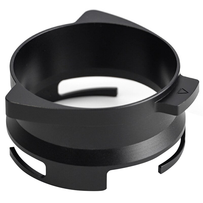 54Mm Coffee Powder Receiving Dosing Ring Rotatable Aluminum Alloy Loop For Breville 8 Series Coffee Machines: Black