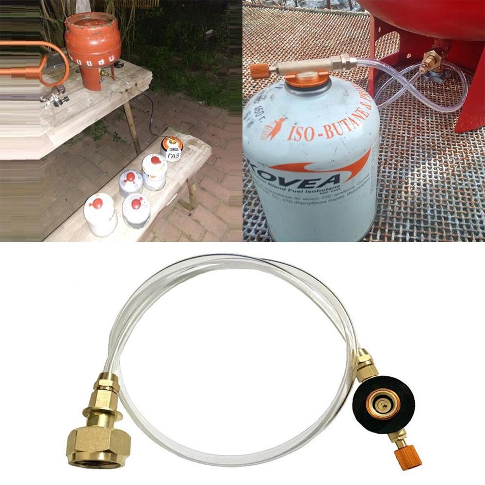 Outdoor Camping Gas Stove Propane Refill Adapter Tank Adaptor Gas Cylinder Filling Charging Gasoline Canister Burner Accessories