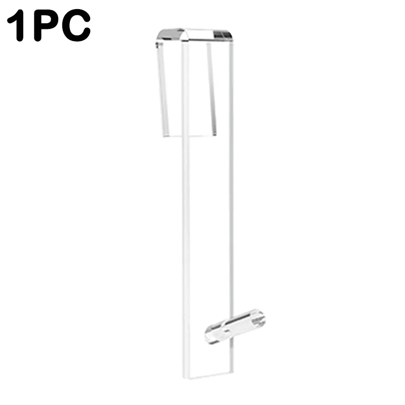 Acrylic Bathroom Shower Door Hook Over Glass Door Shower Towel Rack Punch-Free Bathroom Bathrobe Hanger Transparent Towel Hooks: light green