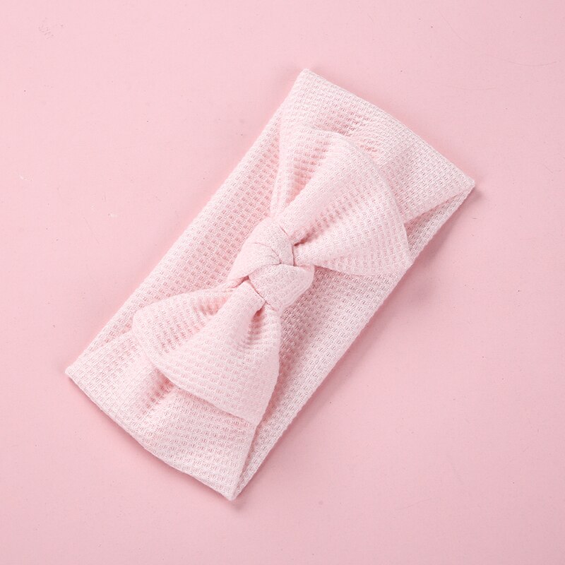 Bandeau en Nylon pour bébé, Turban avec nœud en soie, accessoires pour cheveux, diadème de princesse pour enfant en bas âge: 9