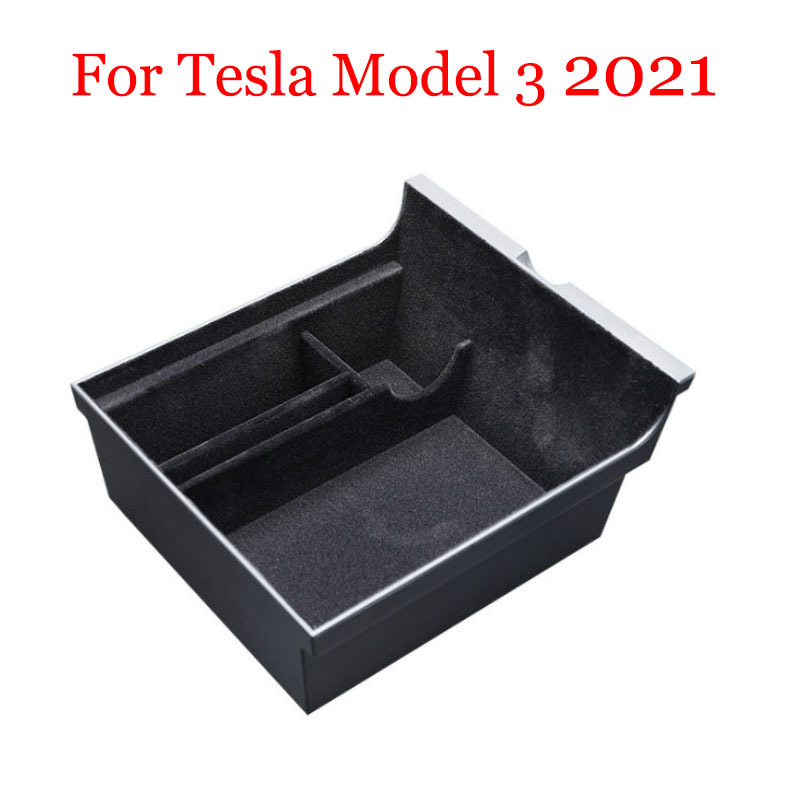 Auto Centrale Armsteun Opbergdoos Voor Tesla Model 3 Auto Accessoires Middenconsole Organizer Containers Auto Interieur