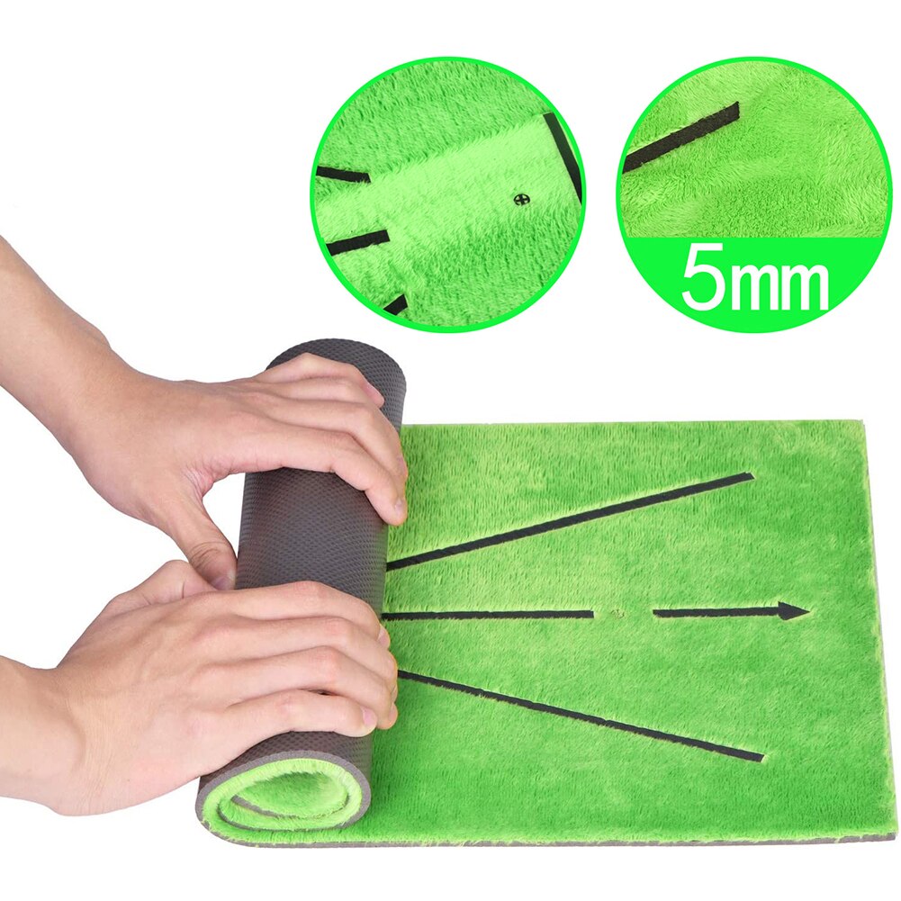 GOLF Swing Training Mat Hitting Batting Direction Mark Trace Contact Track Detection Pad Kit for Indoor Home Practice Equipment