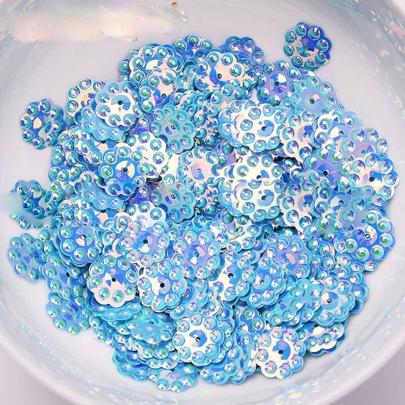 12mm Zonnebloem Goud Kraal Pailletten Geschikt voor Stadium Kleding Accessoires Handleiding DIY Sequin Party Decoratie Materiaal: 0790