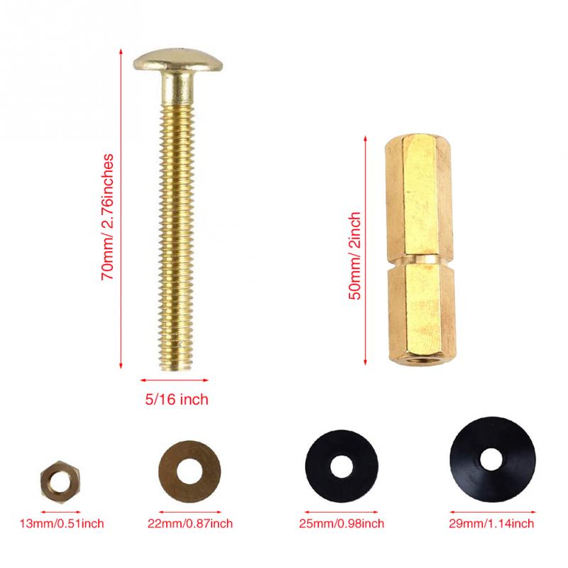 2 sztuk łazienka domu ciężki obowiązek stałe okucia mosiężne uniwersalne akcesoria zbiornik toaletowy robić miski zestaw śpocierać robić mocowania naprawy