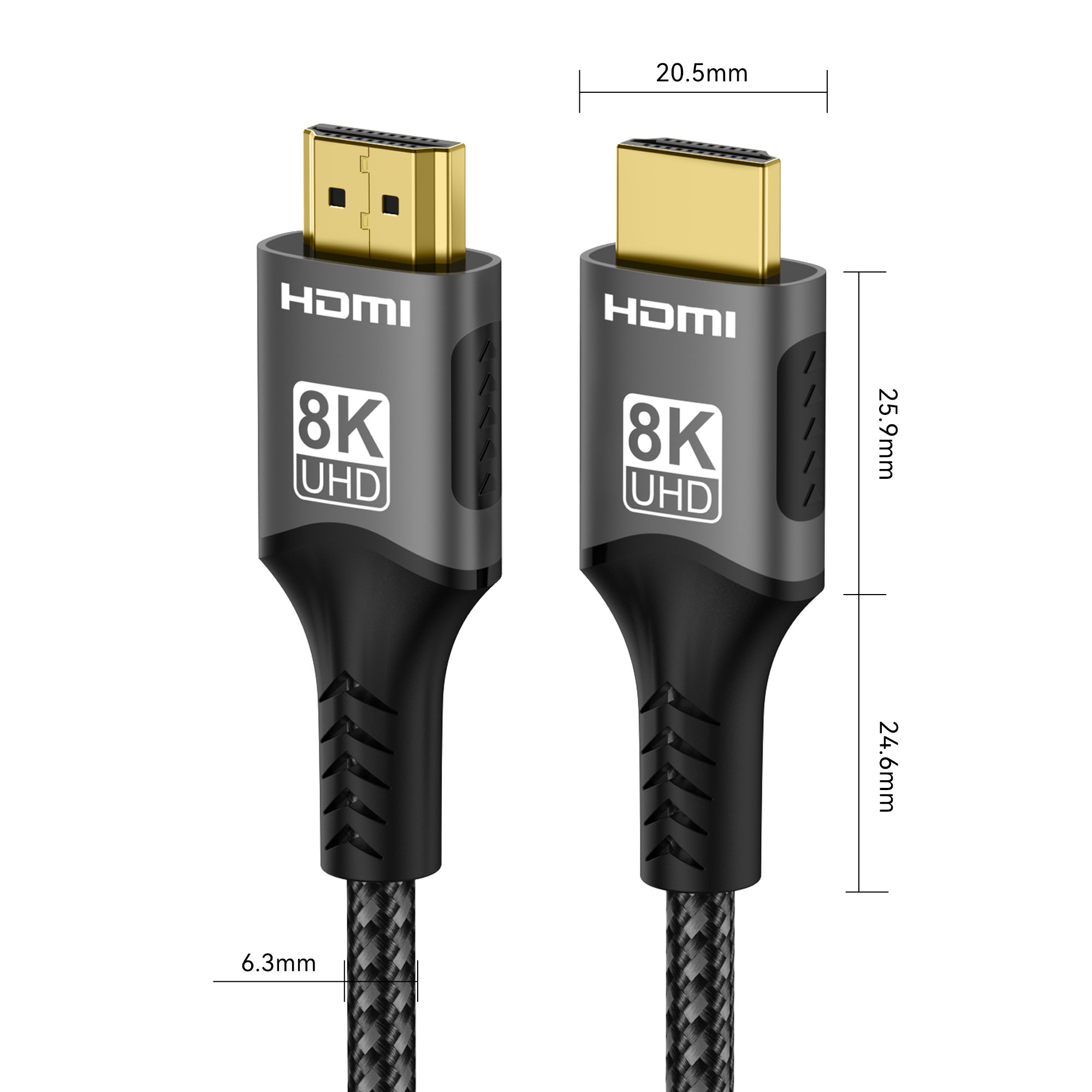 Kabel HDMI 2.1 Splitter 4K@120Hz 8K@60Hz 48Gbps Adapter do EARC ARC HDCP Ultra High Speed Video Cable PC Laptop Projektor HD TV