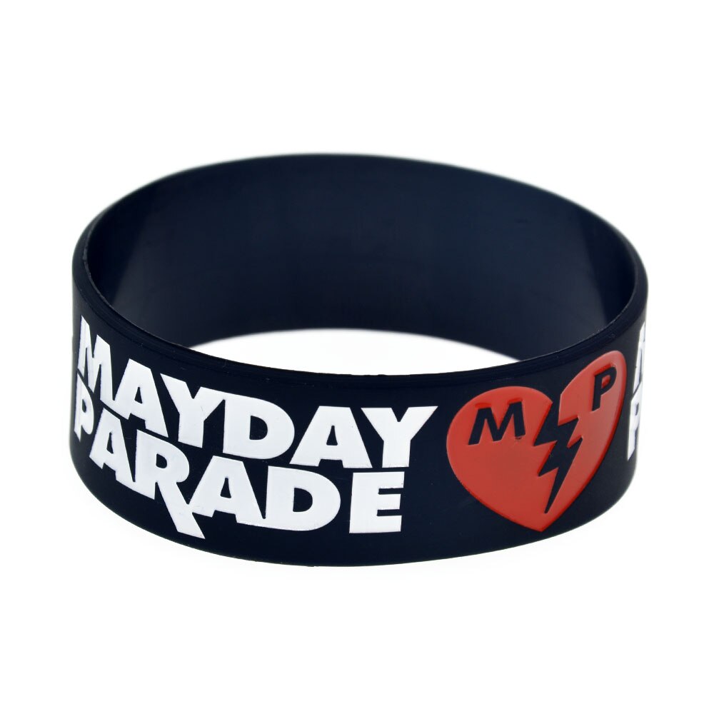 1PC Mayday Parade Silikon Armband 1 Zoll Breite für Musik Konzert