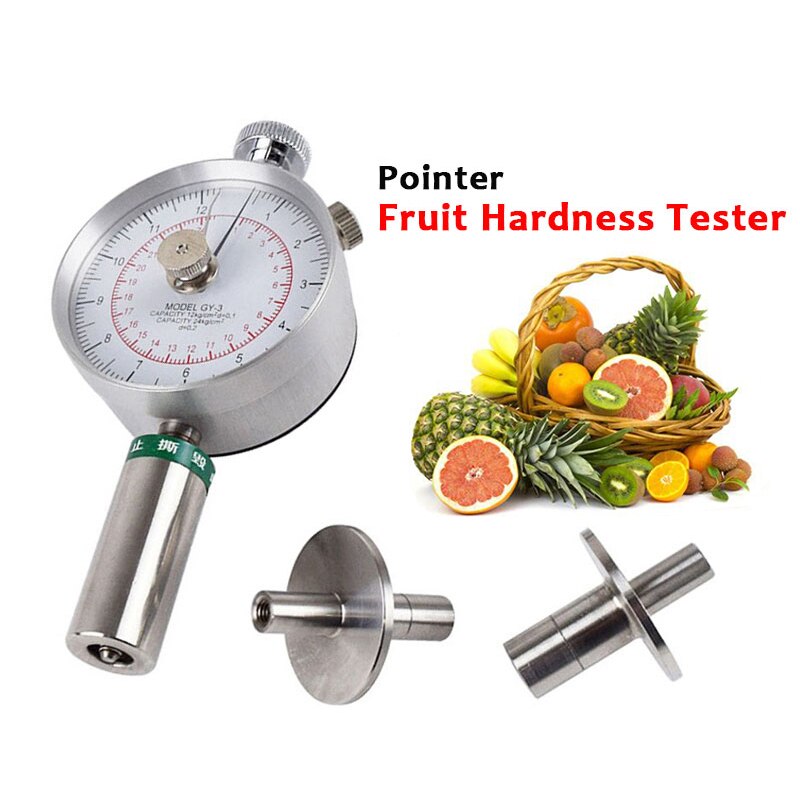 Dial GY-1,GY-2,GY-3 Fruit Hardness Tester Fruit Firmness Determination Banana Apple Strawberry Watermelon Maturity Testing