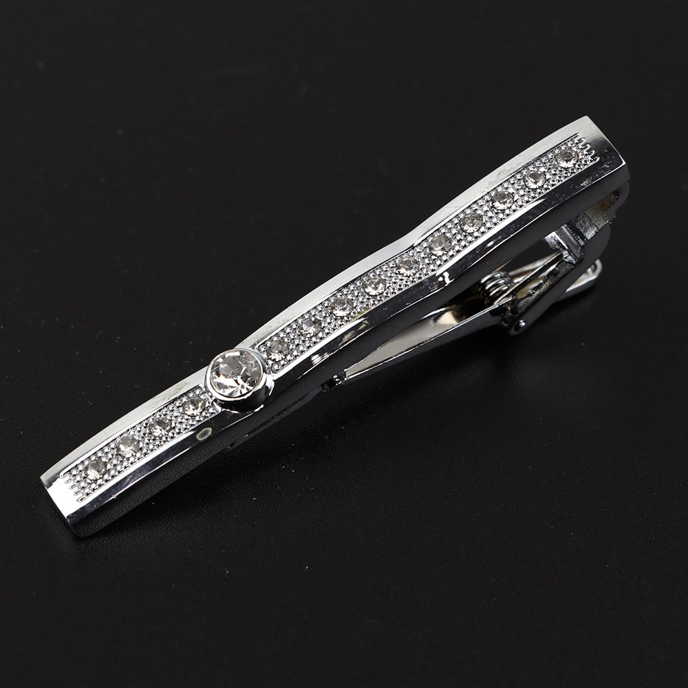 Brand Tie Clip Sieraden Eenvoudige Emaille Mens Business Luxe Bar Pinch Sluiting Tie Pin: 19