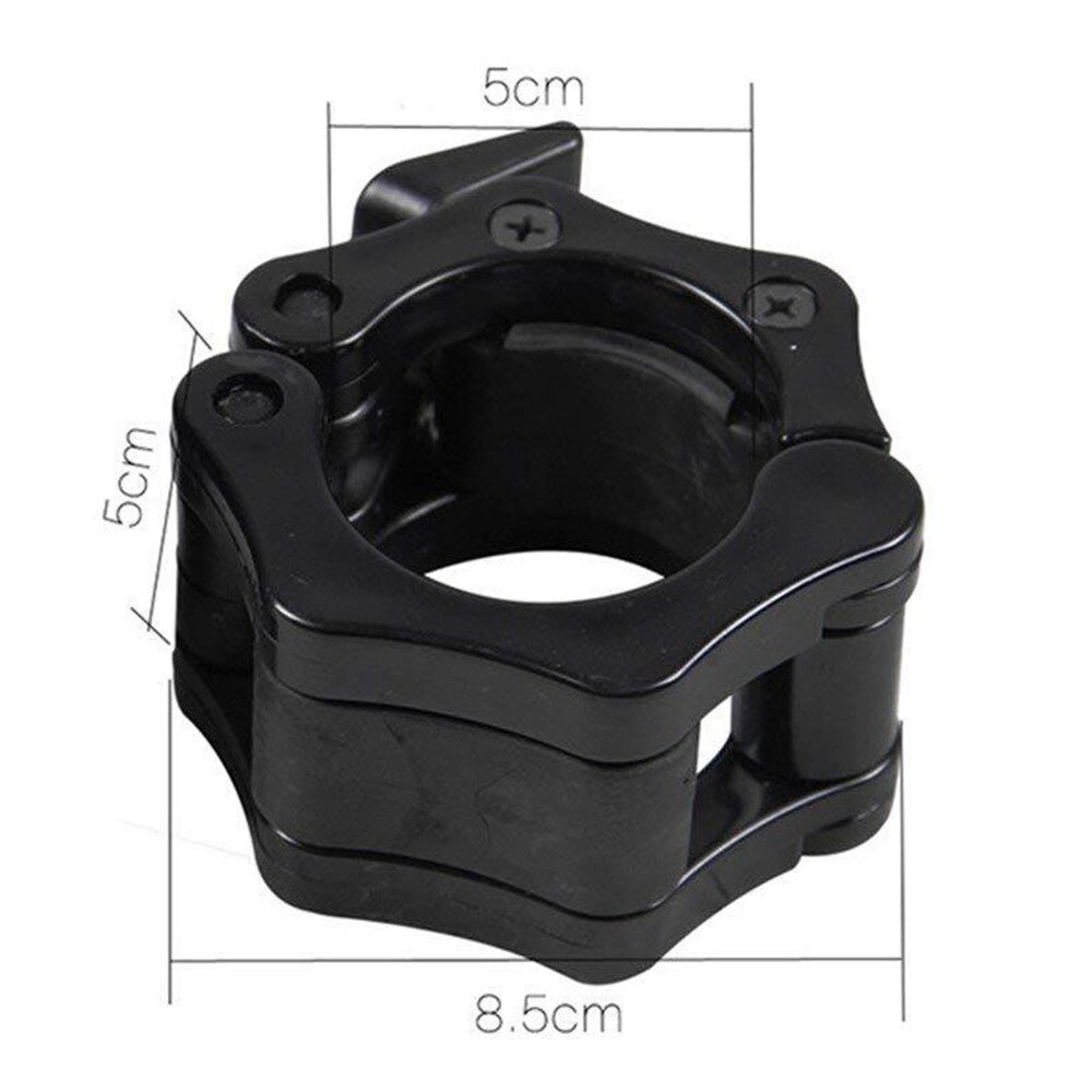 1 par 50mm skivstång fjäderkrage stång fjäderkrage clips hantelklämma spinlocks gym fitness svart