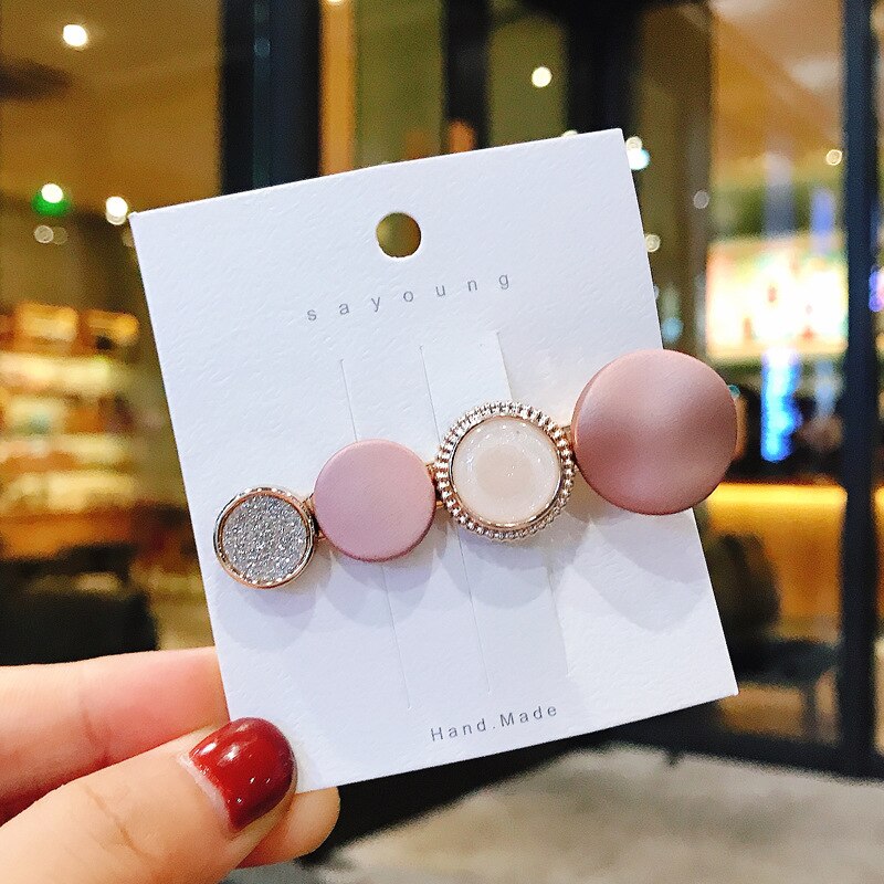 Macaron pearl hårspænde piger snap hair hårspænde pind hårnål hår styling tilbehør til kvinder piger kvinder: 5