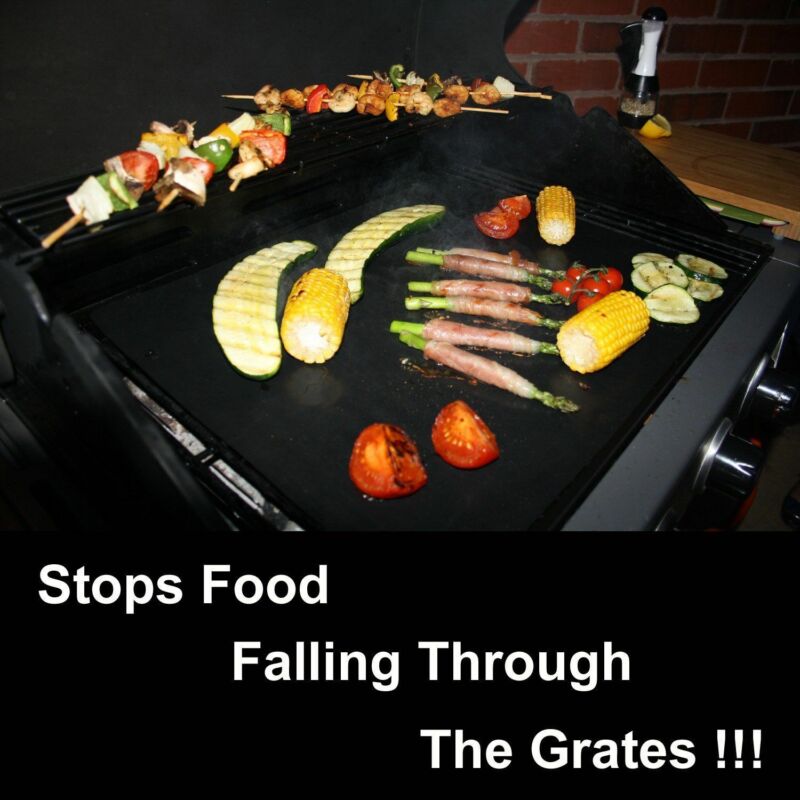 1X Reusable Copper Non-stick Chef Grill Bake Mats BBQ Pad Tool Camping Hiking Home Outdoor For Party Grill Mat Tool