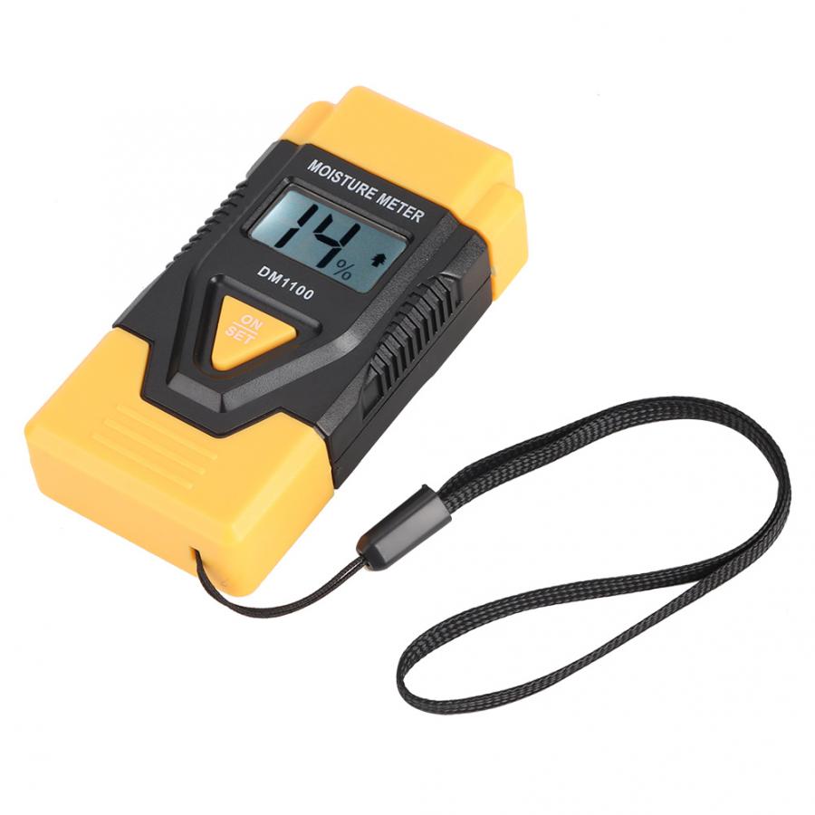 LCD Display Digital Moisture Meter Tester Wood Cardboard Plaster Concrete Logs Paperboard Hygrometer Timber Damp Detector