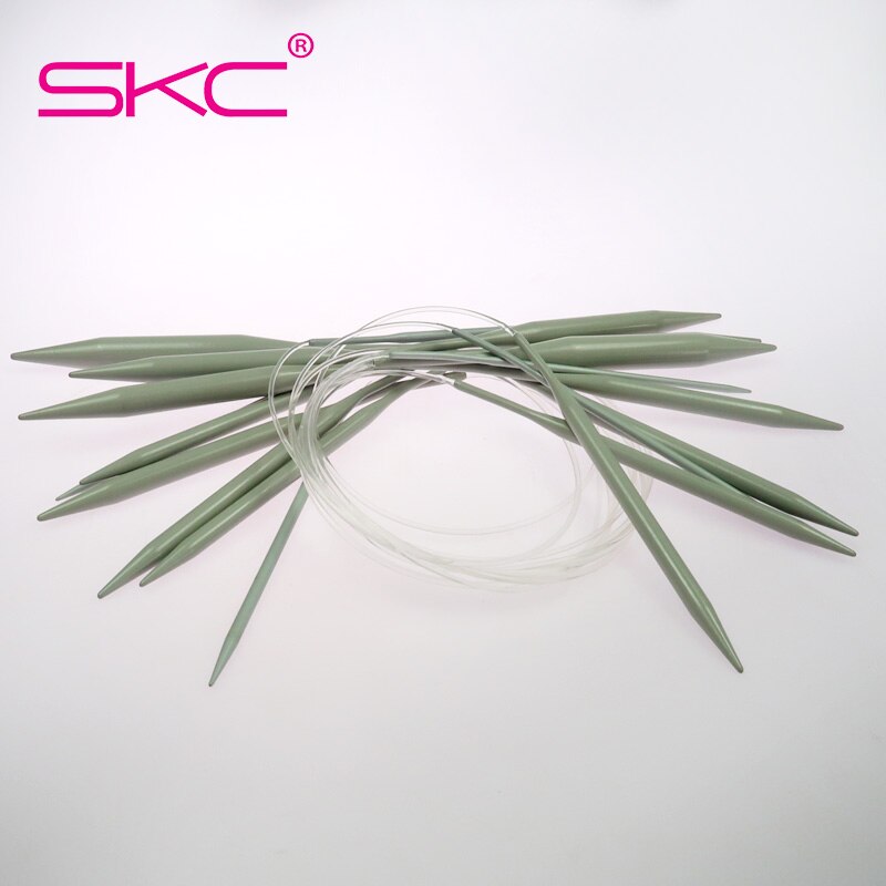 SKC 60cm Circular Knitting Needles 2-8mm Aluminum Porcelain Surface Circular Knitting Needles Crochet Knitting Tool
