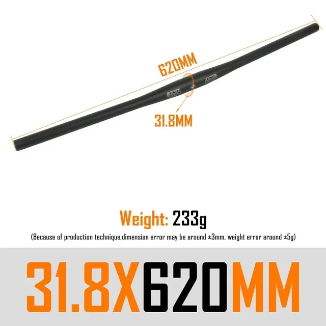 UNO-Manillar de bicicleta recto/ribalón, mango plano de aleación de aluminio para bicicleta de montaña, 640, 680, 720, 740, 760, 780, 800mm, piezas de bicicleta: Blanco