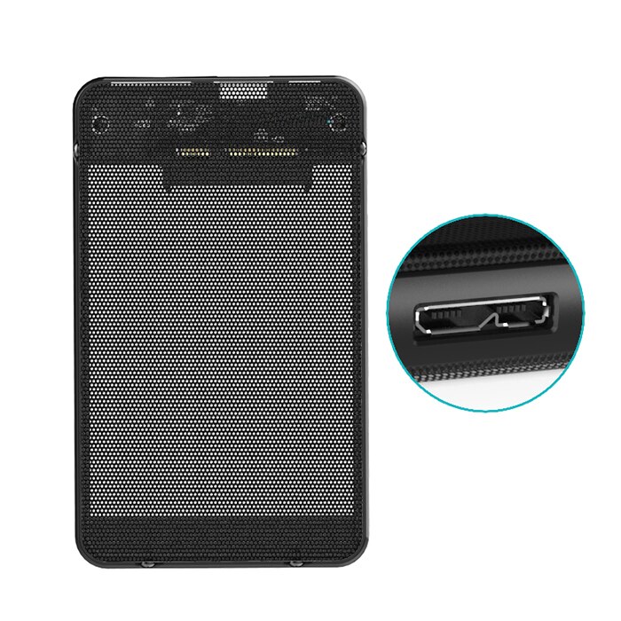 3TB High speed USB 3.0 to SATA Enclosure Storage Box for 2.5 inches Hard Disk Drive HDD SSD SATA with cable heat dissipation