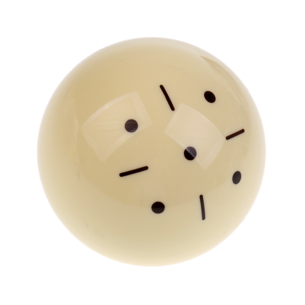 Boule D’entraînement Billard PowerGlide – Crème, 6,3 Cm, 6 Points Rouges Pour Visualiser L’effet