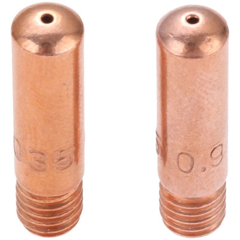 30Pcs Mig Welding Contact Tip Welding Consumables Nozzle 11-35 0.035 inch Fit for Tweco Mig Machine