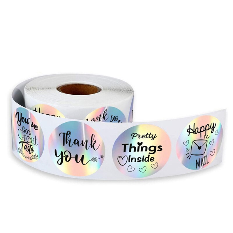 1/1.5 "Dank U Voor Ondersteunende Mijn Kleine Business Sticker 6 Voor Kleine Ondernemers Online Verkopers Tape 500pcs/Roll