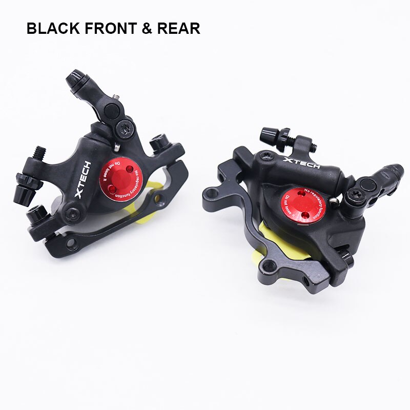 ZOOM XTECH-pinzas de freno de disco hidráulico HB100 para bicicleta de montaña, delanteras y traseras, 120/140/160/180MM, MT200 M315: Black F R