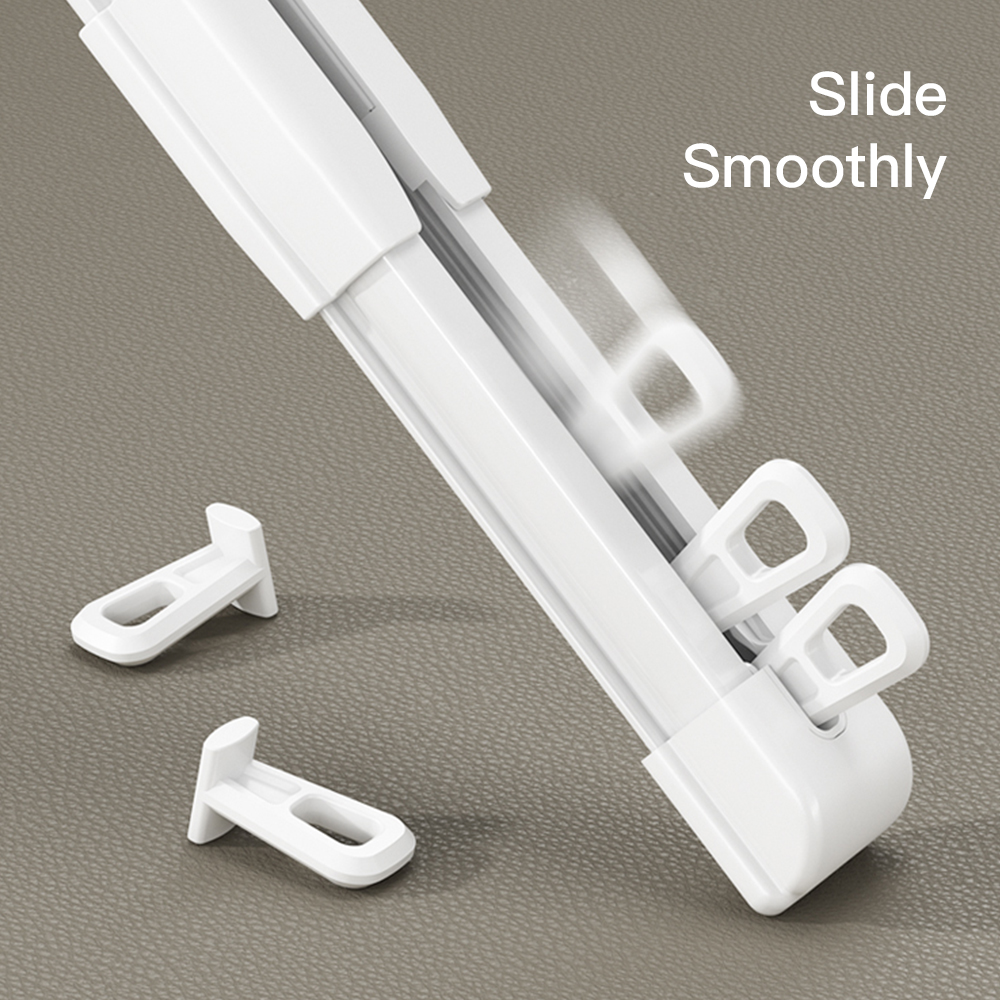 Extendable Curtain Track System Adjustable Curtain Rail Retractable Curtain Track with Telescopic Function