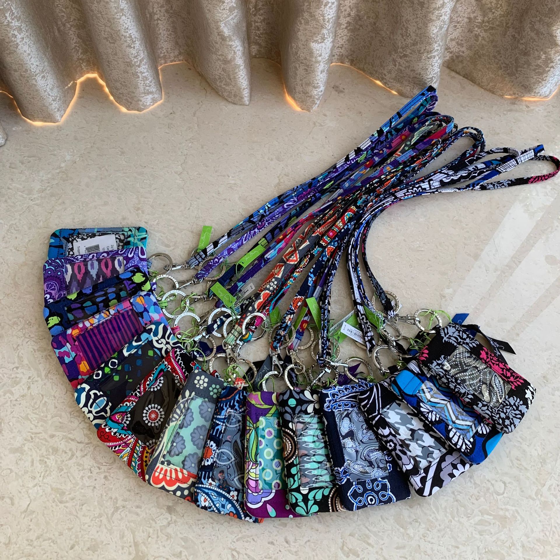 VB ID Card Holder Card Case Credit Chest Hanging Neck Strap Lanyards Keychain Pass Hang Rope Coin Purse