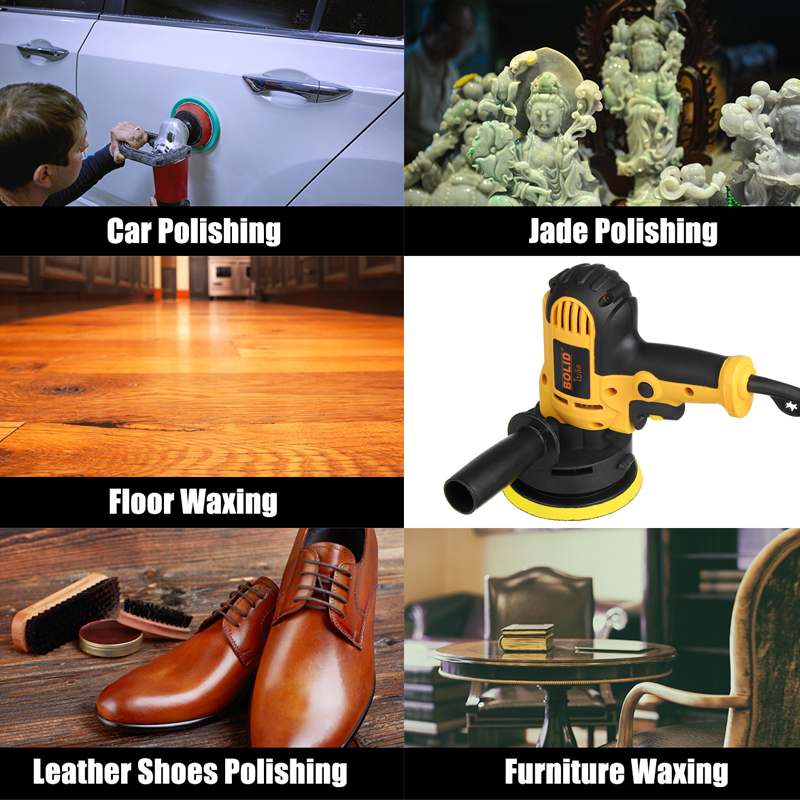 6 Gear Speed Electric Car Polishing Machine Polisher Auto Polishing Machine Speed Adjustable Sanding Waxing Tools