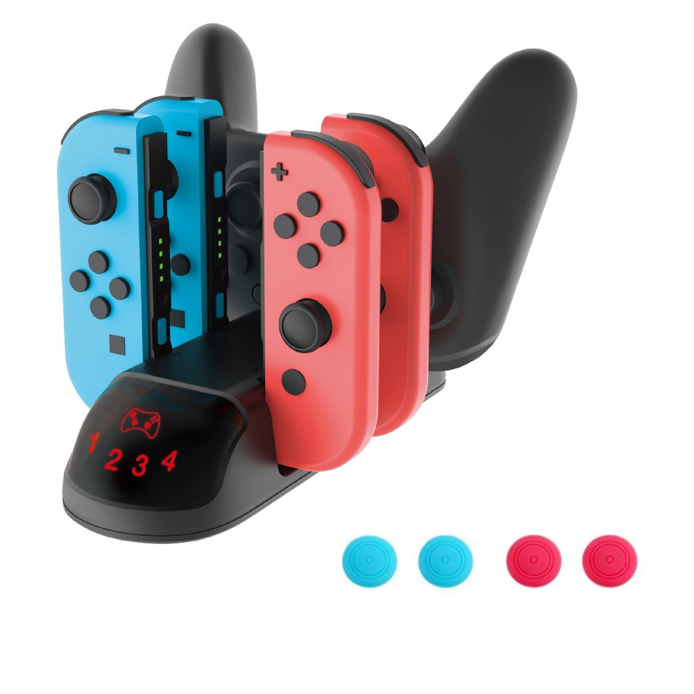 Supporto per caricabatterie Controller NS Switch, Dock Station per ricarica rapida per Nintendo Switch Joy contro e Controller Pro carica