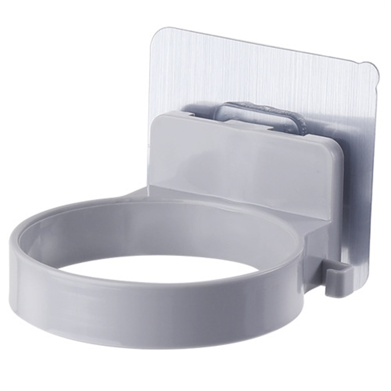1Pc Föhn Houder Plank Opslag Muur Gemonteerde Haardroger Rack Organizer Abs Badkamer Armatuur Hardware Home Toilet Accessoires: WHITE