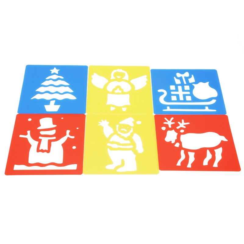 Creatieve Stencils Pak Kinderen Schilderen Sjabloon Kids Opstellen Tekening Gereedschap Stencil 6 Stks/set