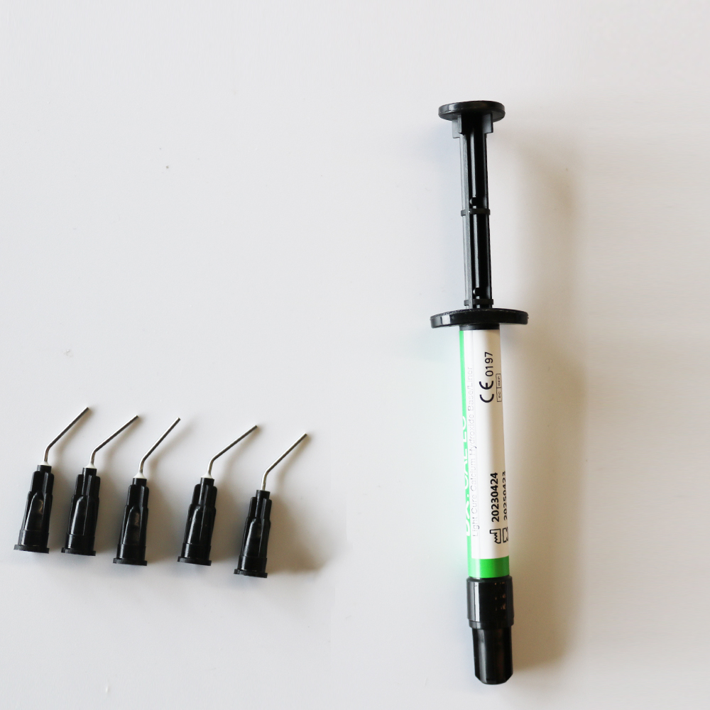 Hidróxido de calcio de curado ligero DX, material Dental de 1,5g, 1 unidad por caja