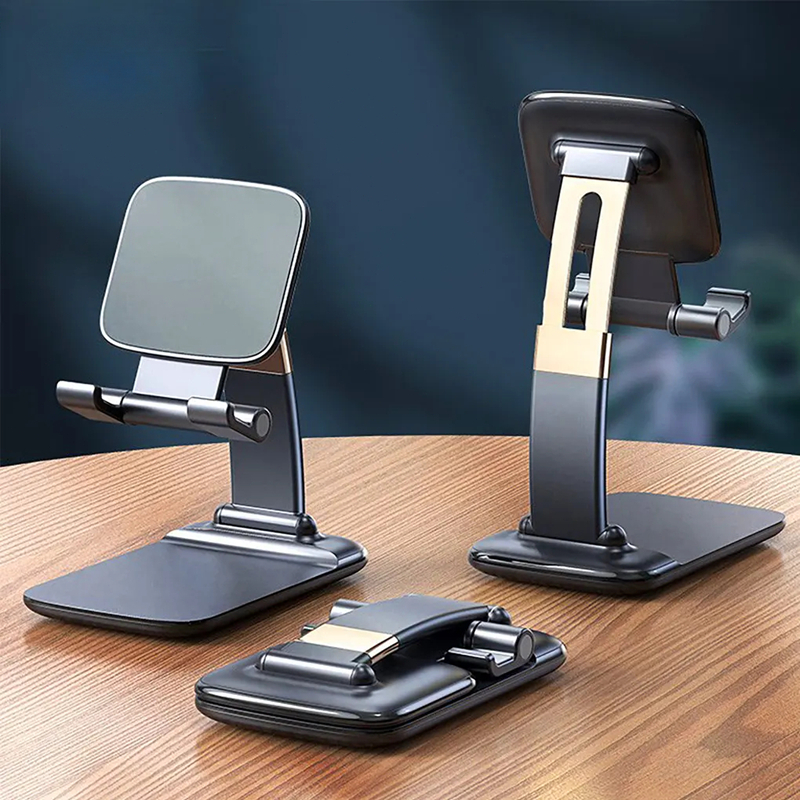 Vikbart abs-bordsstativ för mobiltelefon smartphonestöd surfplatta skrivbord mobiltelefon bärbar hållare fäste för ipad iphone 16 x