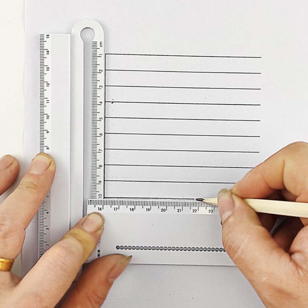 1Pcs 30Cm Transparante Rechthoek Vouwen Heerser Gradenboog Student Briefpapier Math Tekening Tool School Kantoorbenodigdheden