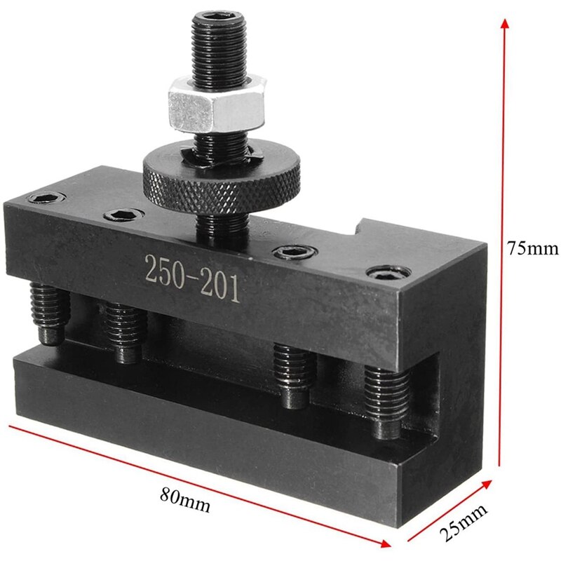 2 stk hurtigskift cnc dreiebenk verktøy stolpe dreie vendt holder holder til dreiebenk verktøy -250-201 &amp; 250-202