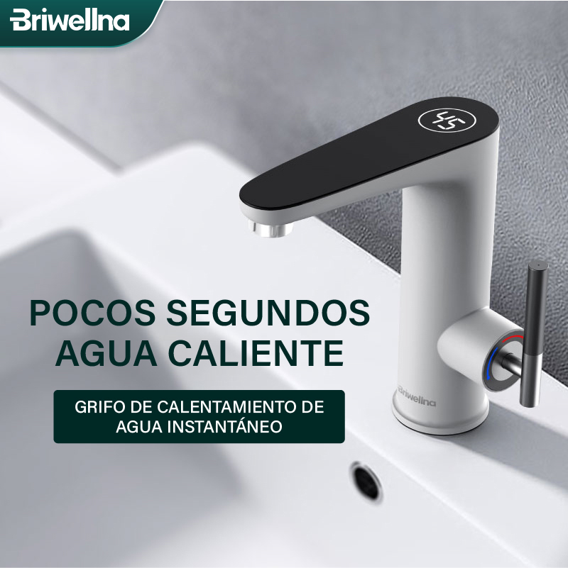 Briwellna calentador de agua eléctrico 220V grifo de cocina Geysers sin tanque grifo calentador grifo de calefacción calentadores instantáneos Robinet