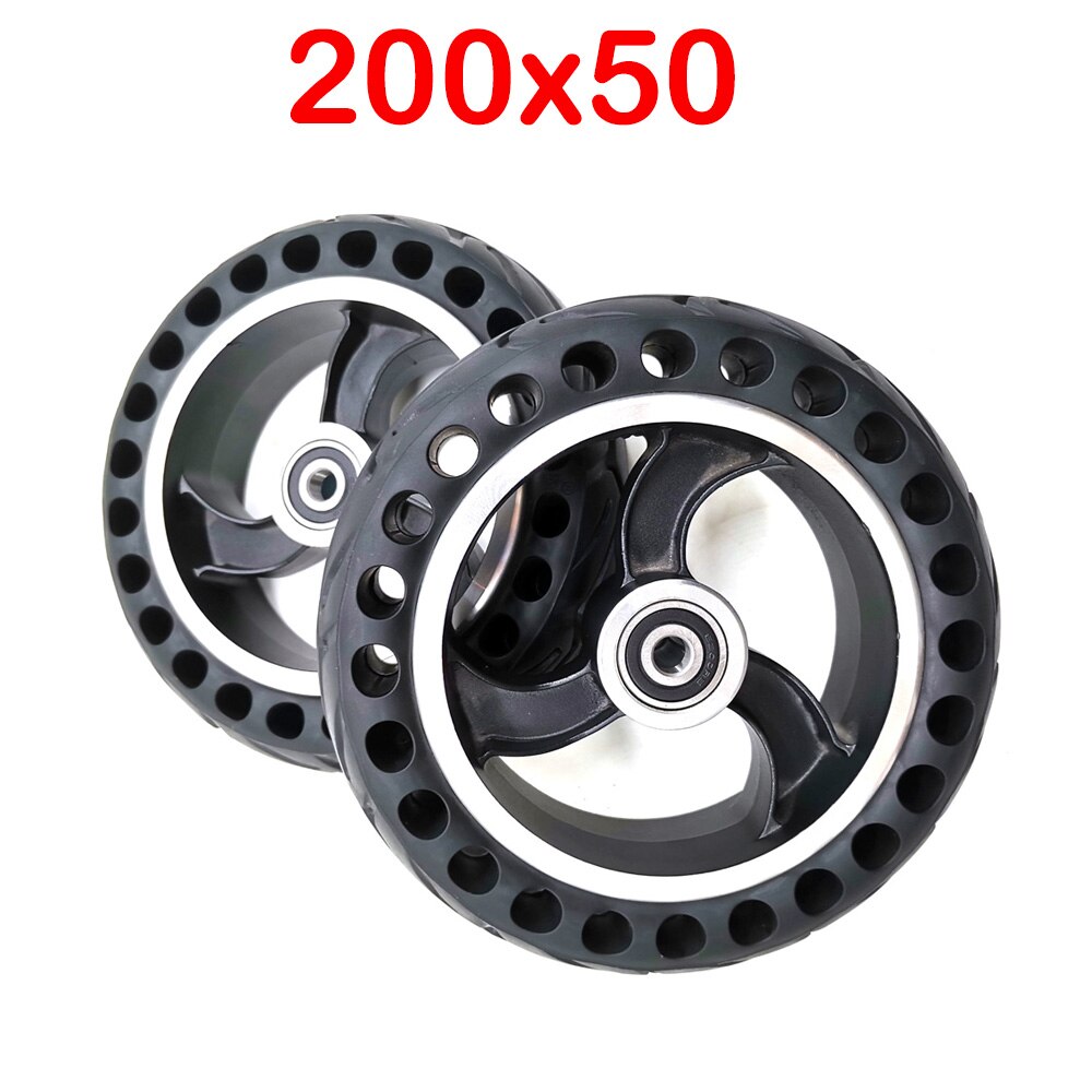 8 Inch Alloy Hub Honeycomb 200x50 Solid Tire Free Pneumatic Tire for Scooter Accessories E Scooter Parts