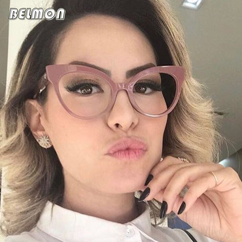 Kissansilmäkehykset naisten silmälasit tietokoneen silmälasit reseptillä optiset naisille vintage-silmälasit kirkaslinssiiset silmälasit kehys  rs464