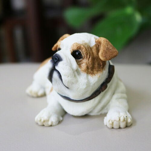 Jjm Vet Britse Bulldog Hond Pet Figuur Canidae Dier Auto Decor Collector Toys Pvc Model Educatief Voor Volwassenen Kids