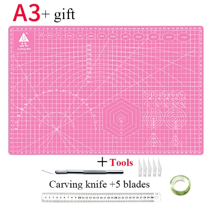 A3 clipping with lath large pad handwritten paper mermaid model rubber drawing cutting pad business student cutting pad