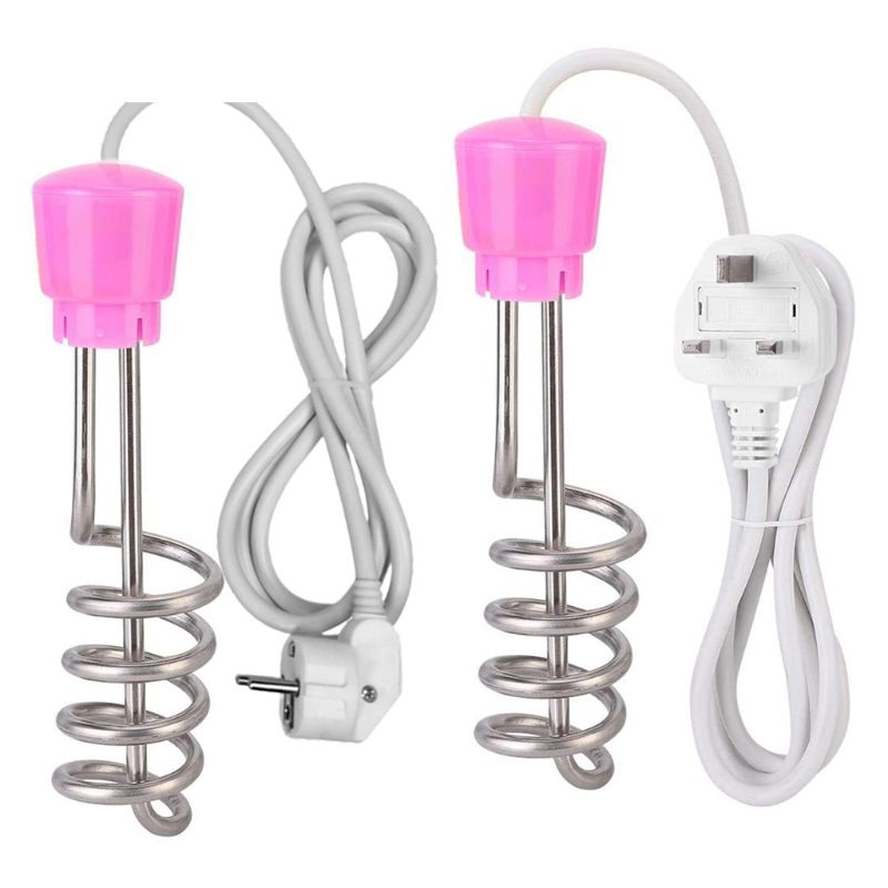 Calentador de agua flotante eléctrico en espiral, elemento de calefacción A9LB portátil, Apagado automático
