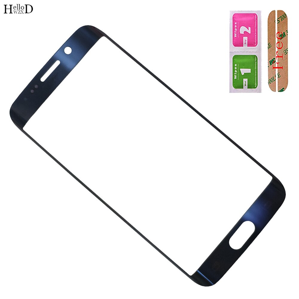 Lente de Cristal exterior para Samsung Galaxy S6 Edge G925 G925F, cristal frontal táctil LCD, pegamento OCA, S6 Edge