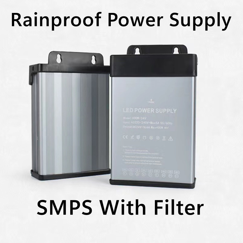 Regendichte Voeding AC180V-260V Naar DC 5 V/12 V/24 V/36 V/48 V Schakelaar Transformator Outdoor Adapter 350 W 400 W 600 W SMPS Met Filter
