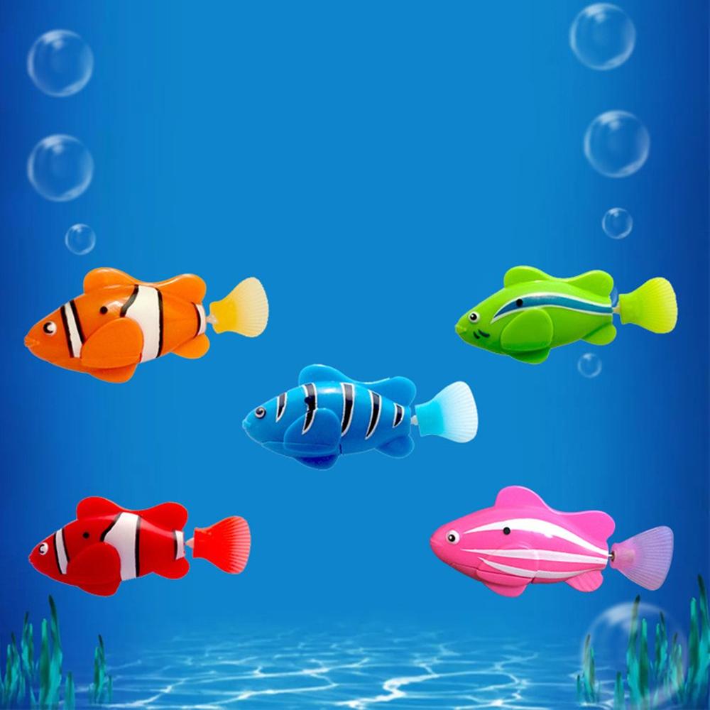 Mini Bath Toy Bionic Fish Electric Swimming Magical Le Bao Fish Underwater World Deep Sea Electronic Sensing Fish