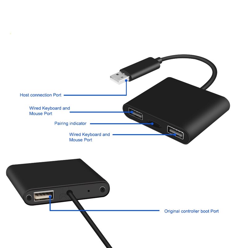 Toetsenbord En Muis Controller Adapter Converter Voor Playstation 4 / Nintendo Switch/Een