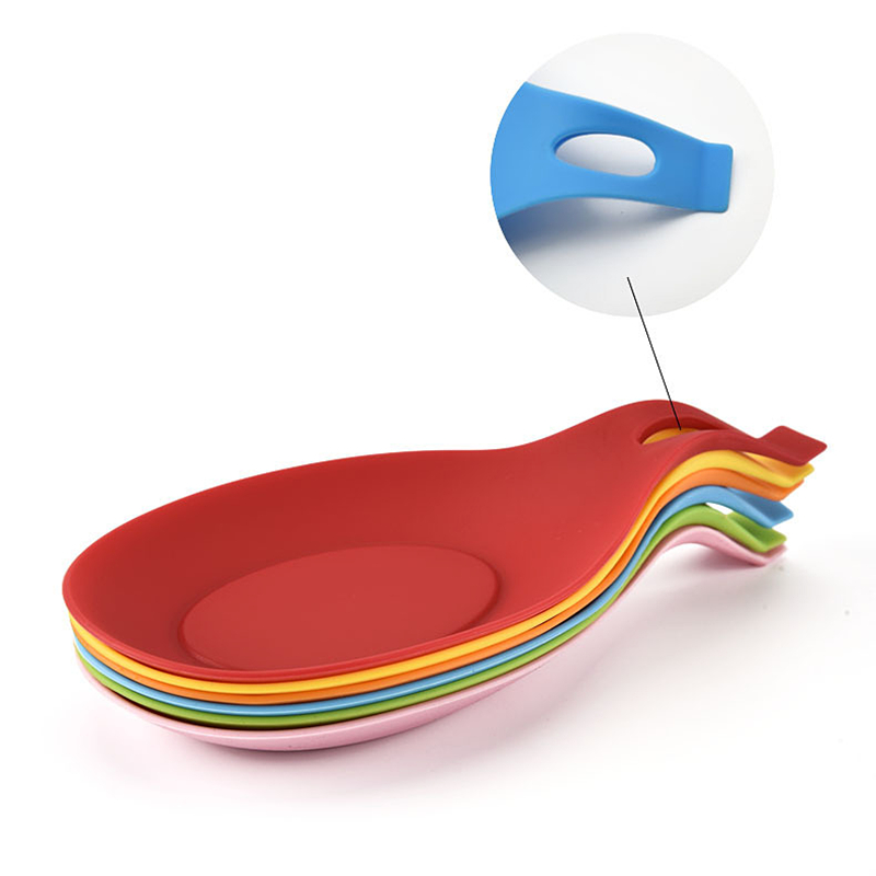 Tapete de silicona para cuchara, Mantel Individual de vidrio resistente al calor, bandeja antiquemaduras, utensilios de cocina, 1 unidad