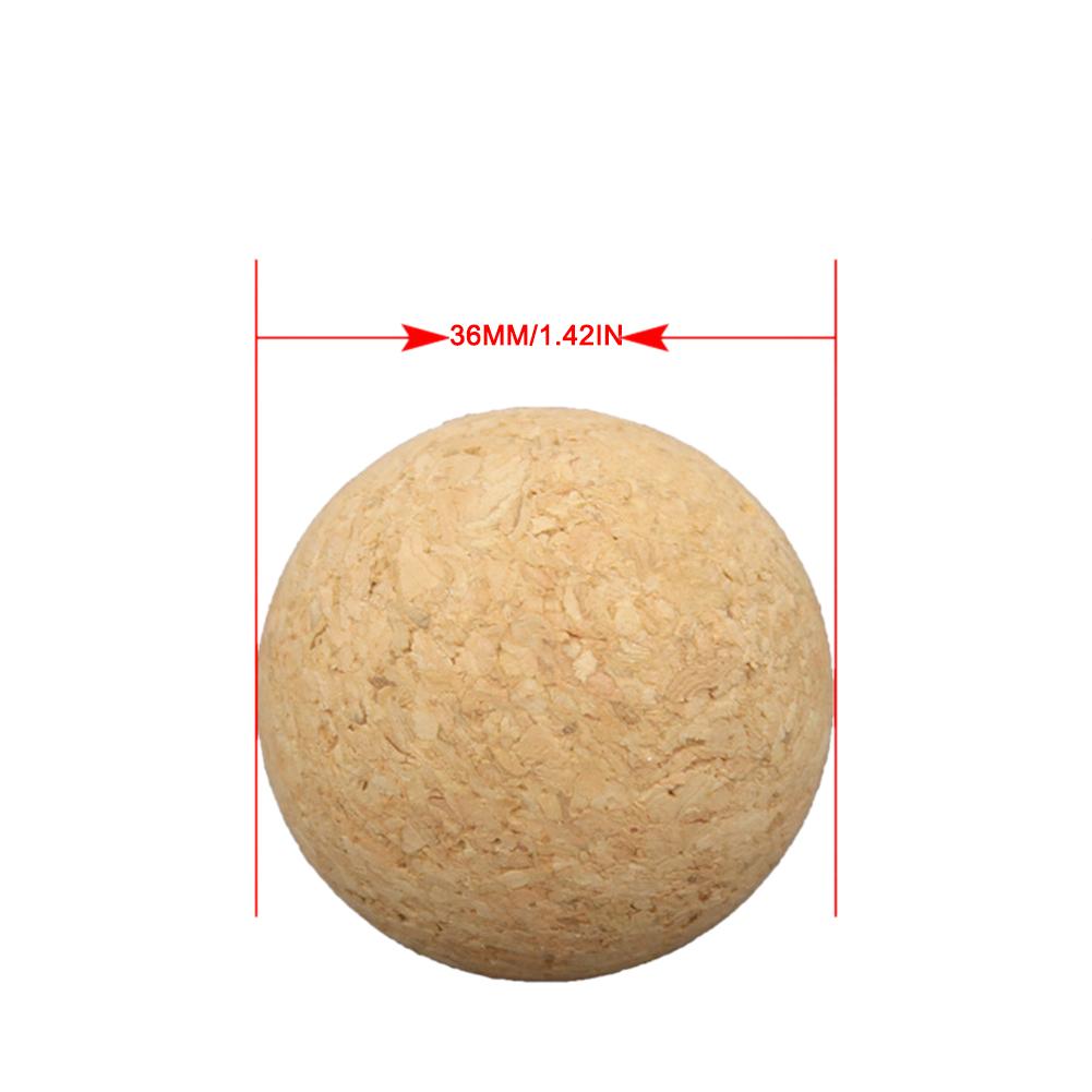 Balón de fútbol de madera maciza de corcho, 36mm, 6 uds./12 Uds.