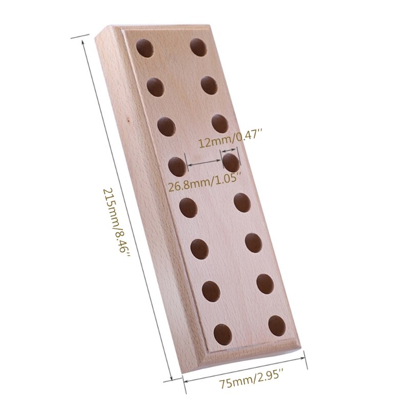 Pine Wooden Leather craft Rack Stand DIY Carving Punching Tools Holder Organizer Storing Leather Tool Storage Box
