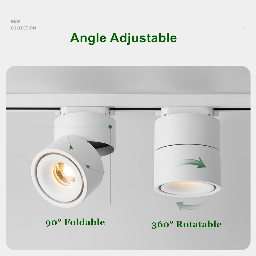 LED-Schienenleuchte, 15 W, 12 W, 10 W, AC 220 V, Spotlicht, Deckenmontage, Schienenmontage, Strahler, Schlafzimmer, Bekleidungsgeschäft, Flurbeleuchtung