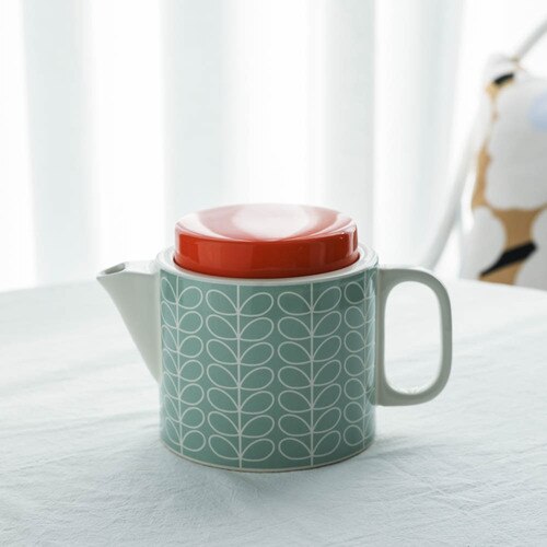 Kreative Keramik Becher Orla Kiely Pop Kunst Englisch Becher Teekanne Lagerung Eimer Spaß Becher tasse kaffee becher kawaii becher CL101505: Topf