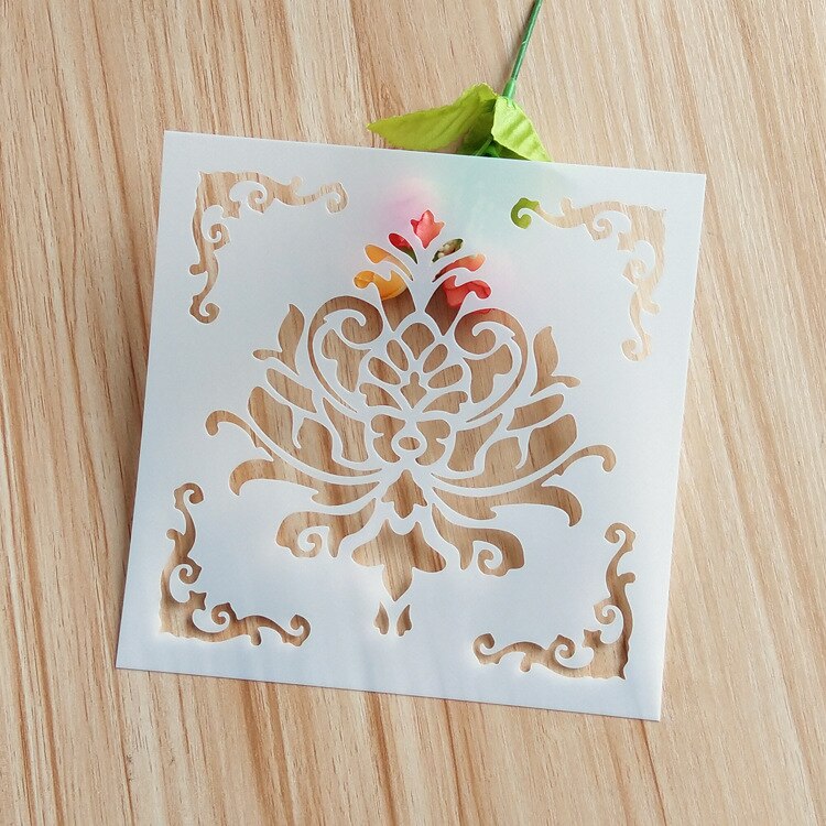 drawing Datura template DIY plastic wall painting spray painting template PET hollow painting template customization: 3