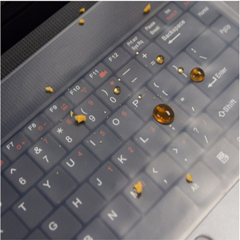 FFFAS Anti-staub und Wasserdicht Tastatur Abdeckung Universal- Weiche Silikon Schutz Film für Macbook Profi 15-17 Zoll Laptop Notizbuch